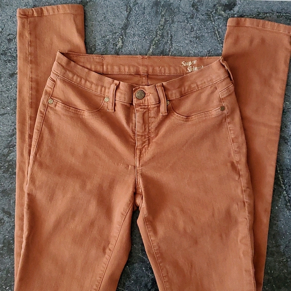 Henry & Belle Super Skinny Jeans, Rust Ginger 25L